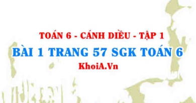 Bài 1 trang 57 SGK Toán 6 tập 1 Cánh Diều